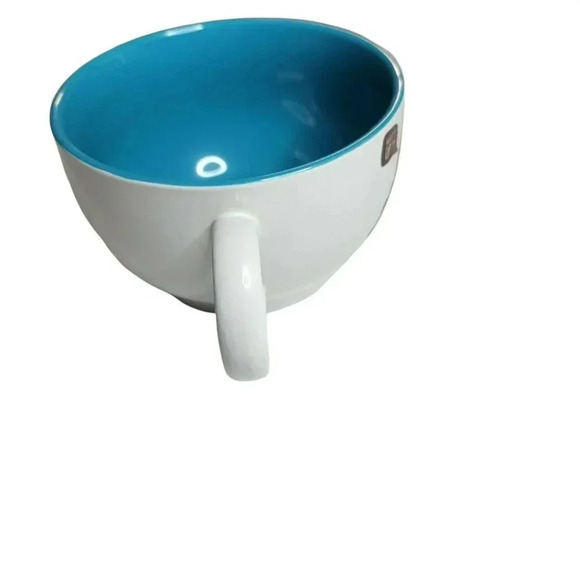 Mt. Rushmore Mug What’s Up? White Blue Inside Coffee Soup cup - Picture 3 of 6